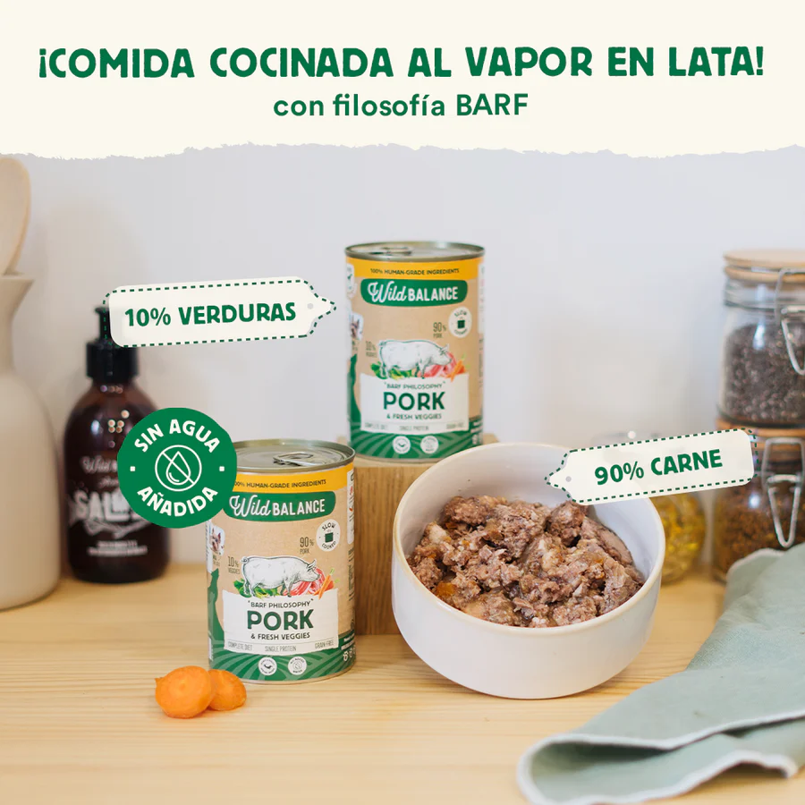 Wild Balance Lata de cerdo para perros 400 g